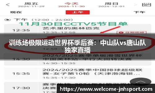 训练场极限运动世界杯季后赛：中山队vs唐山队独家直播